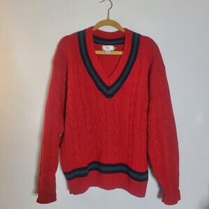 Vintage 90s GAP v-neck pull over 100% Shetland Wool sweater Size XL